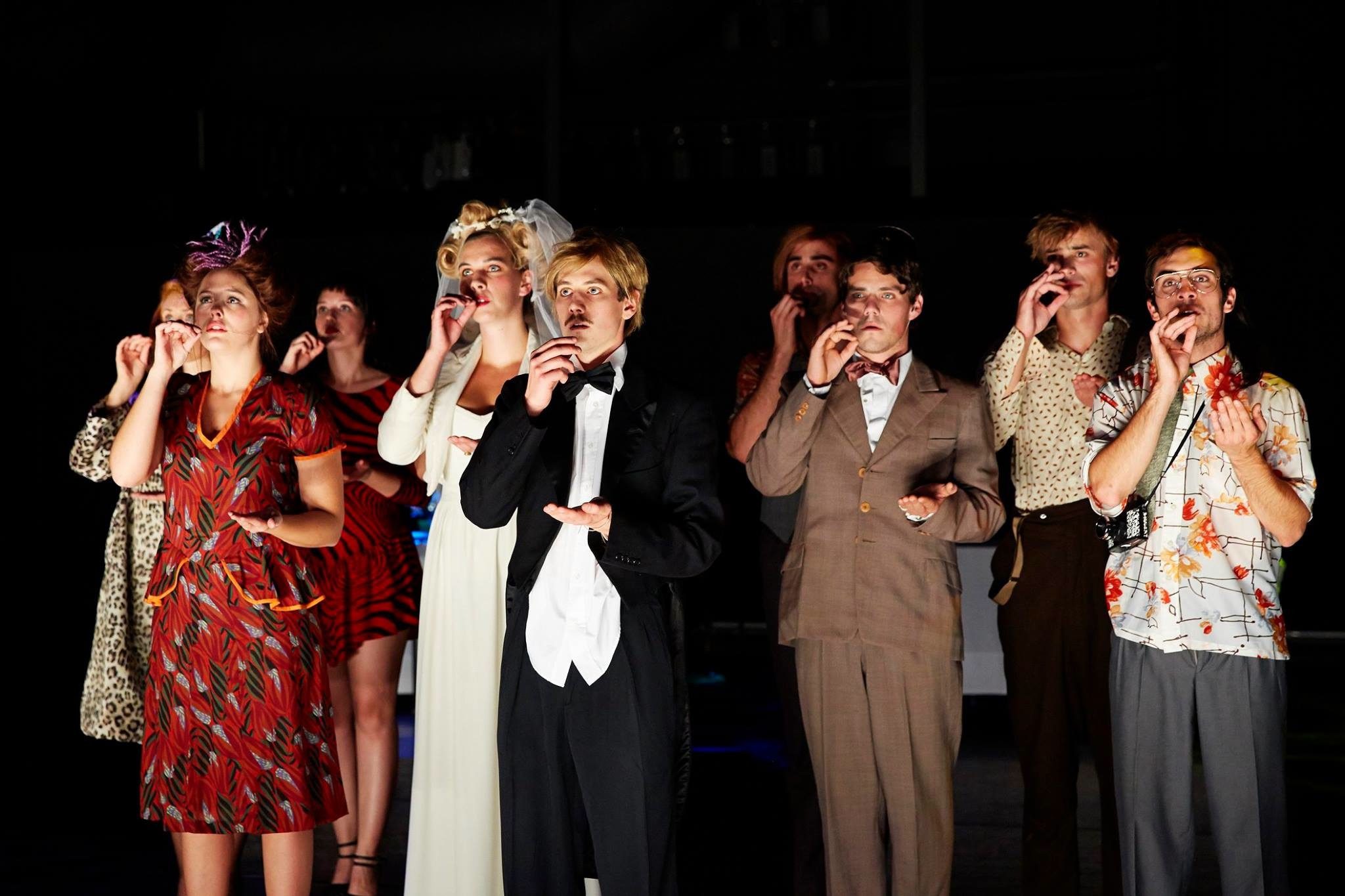 Group of comedy actors