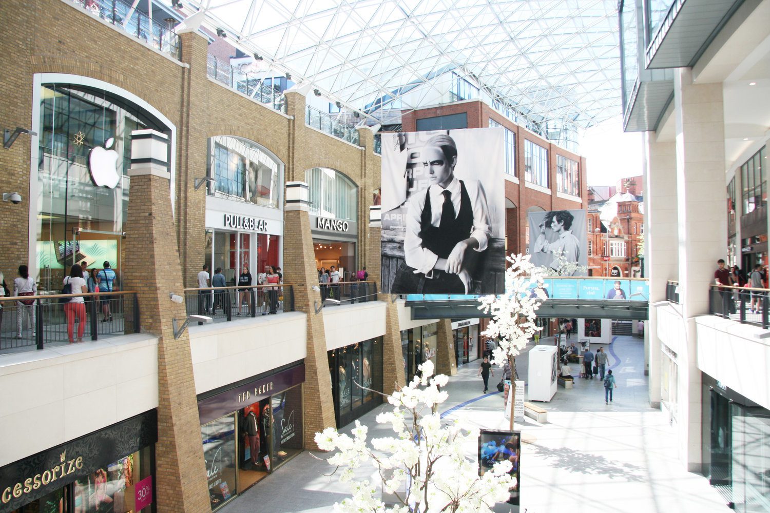 Belfast photo festival display in Victoria Square