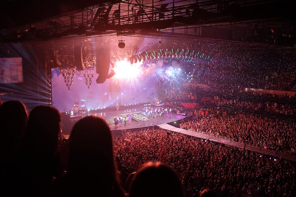 Full venue during a performance