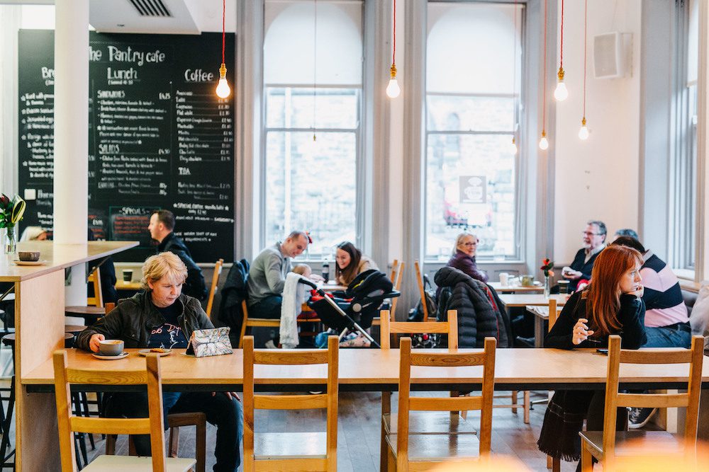 People in a coffee shop