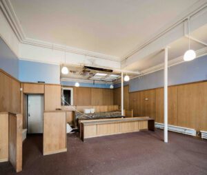 The Banking Hall/Court Room pre-renovations