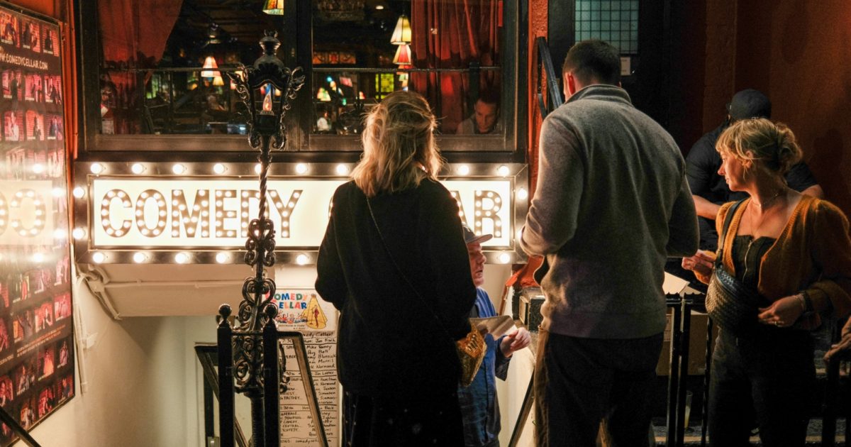 People at a comedy cellar