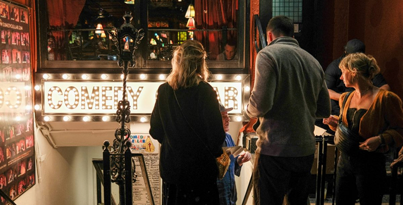 People at a comedy cellar